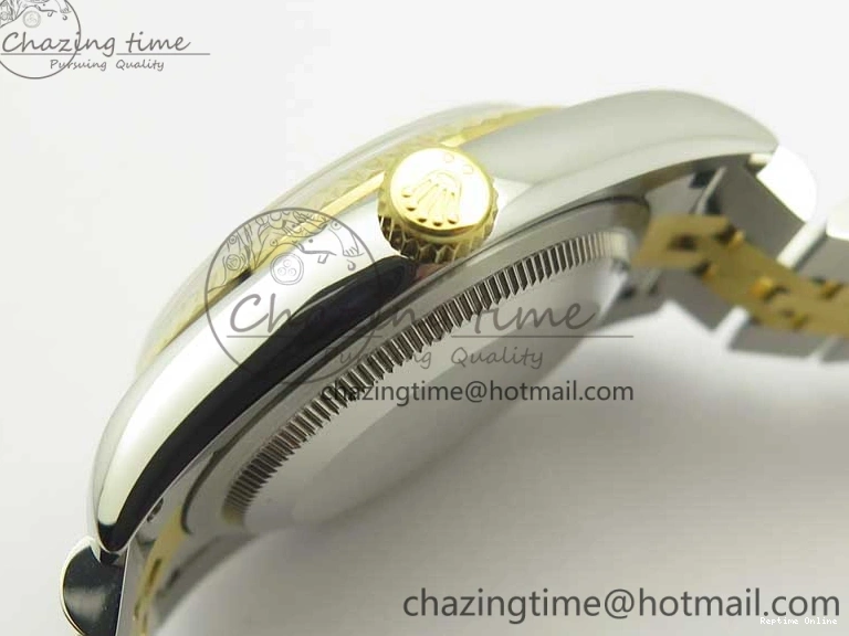 0413 DateJust 36 SS YG 126233 ARF 1:1 Best Edition Black Dial Stick Markers on SS YG Jubilee Bracelet SH ModernLook 3432